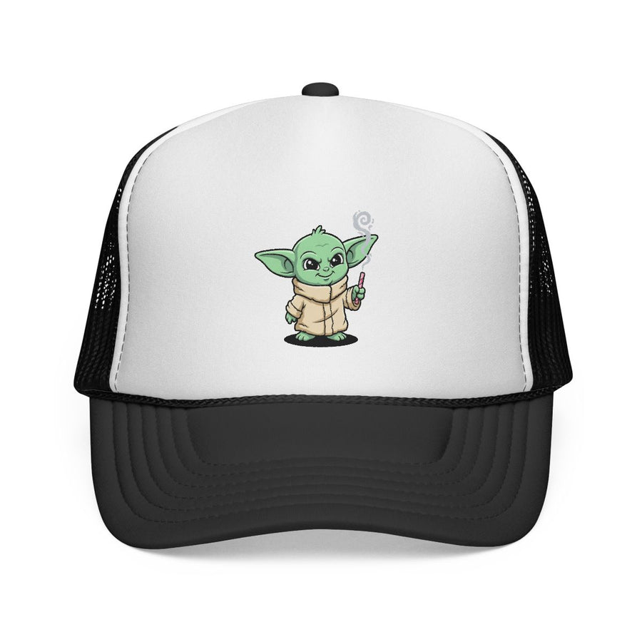 Baby Alien Trucker Cap – Cute Green Character Mesh Hat