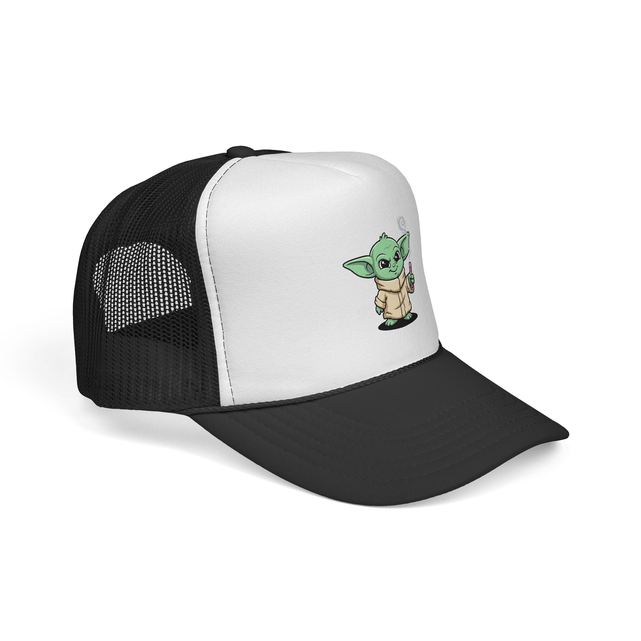 Baby Alien Trucker Cap – Cute Green Character Mesh Hat