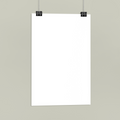 Blank fine art poster for AI Clothes personalization