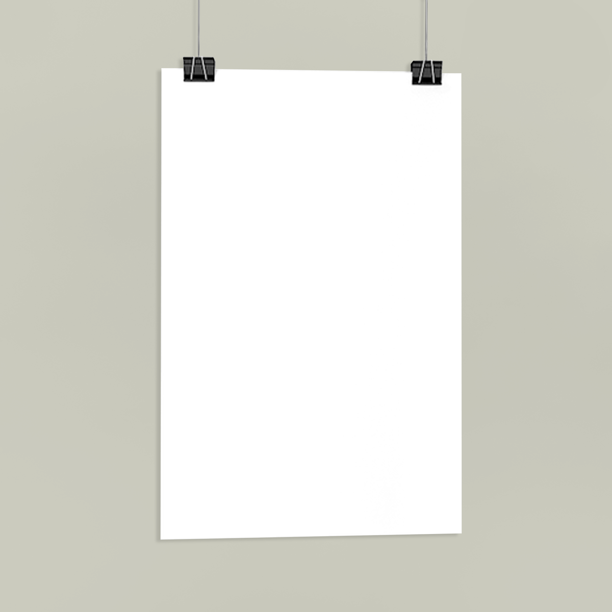 Blank fine art poster for AI Clothes personalization