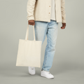 Blank cotton canvas tote bag for AI Clothes personalization
