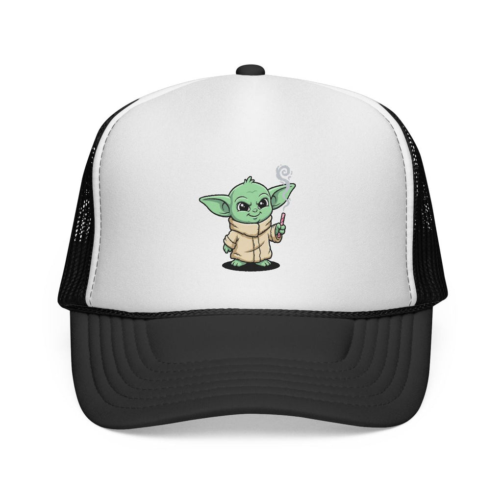 Baby Alien Trucker Cap – Cute Green Character Mesh Hat