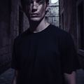 Dark mysterious t-shirt lifestyle photo