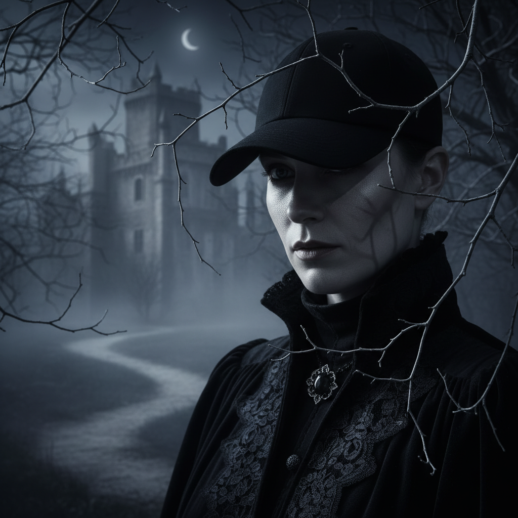 Dark mysterious hat lifestyle photo